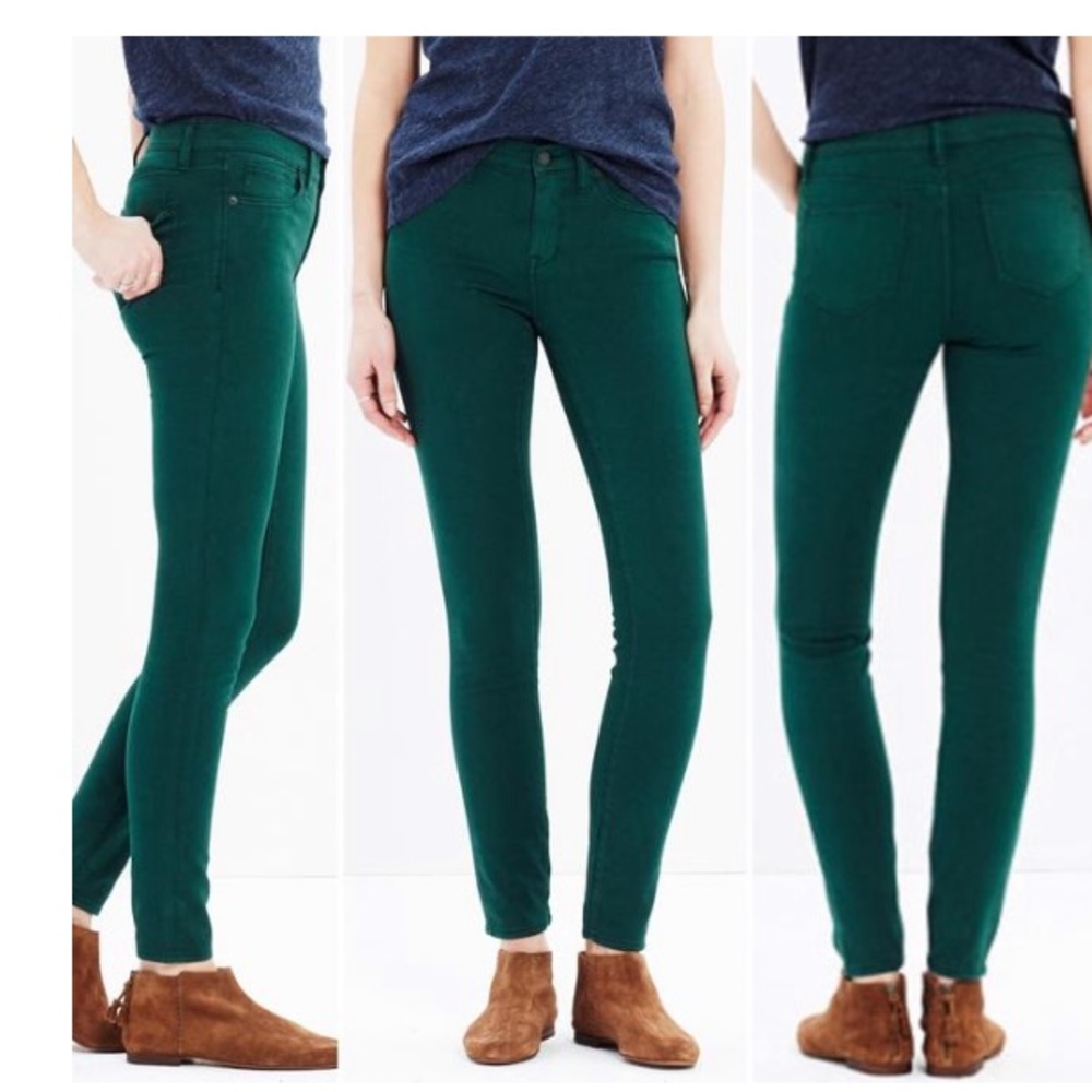 Madewell Green skinny Pants